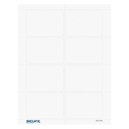 ID Adhesive Badge, Adhesive, PK200 MPN:BAU 67651