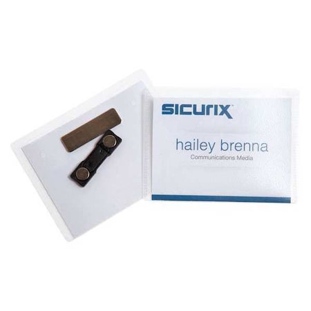 ID Badge Holder Kit, Color Clear, PK20 MPN:BAU 67665