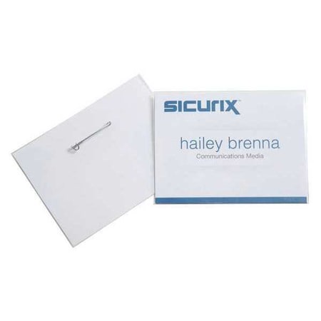 ID Badge Holder Kit, Color Clear, PK100 MPN:BAU 67670