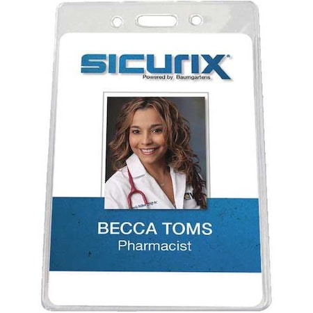 Government Badge Holder, Vertical, PK50 MPN:BAU 67880