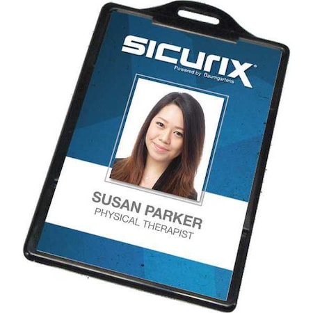 ID Badge Holder, Vertical, PK100 MPN:BAU 68320