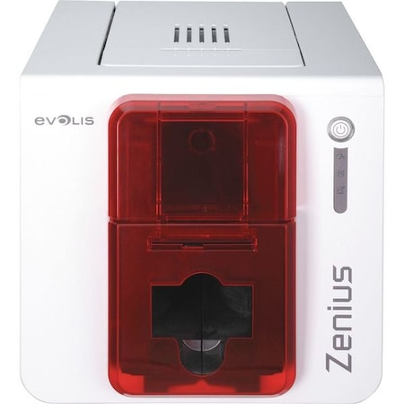 ID Card Printer, White/Red, For PC or MAC MPN:SRX ZN1H0000RS