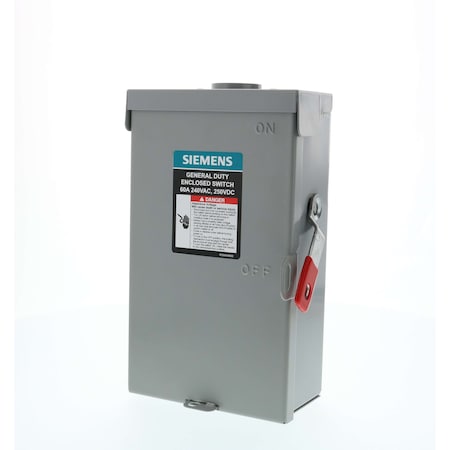 Safety Switch, Fusible, 60 A, Steel MPN:GF322NRA