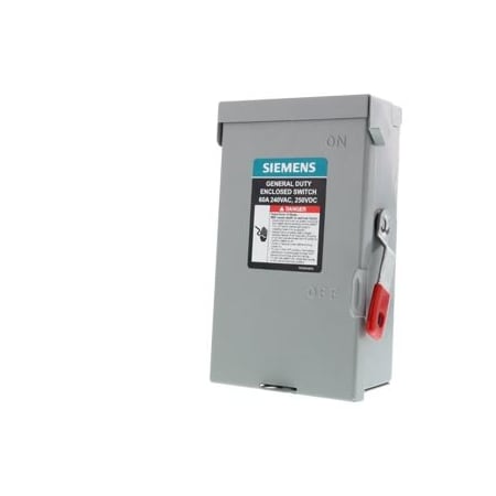 Safety Switch, Non-Fusible, 60 A, Steel MPN:LNF222RA
