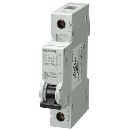 IEC Miniature Circuit Breaker, 5SJ4 Series, 8A, 1 Pole, 240V AC, 14kA at 240V AC, C Curve MPN:5SJ41087HG40