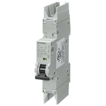 IEC Miniature Circuit Breaker, 5SJ4 Series, 16A, 1 Pole, 277V AC, 10kA at 277V AC, C Curve MPN:5SJ41167HG42
