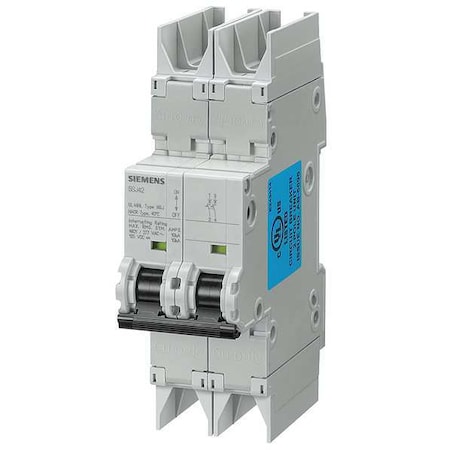 IEC Miniature Circuit Breaker, 5SJ4 Series, 32A, 2 Pole, 277/480V AC, 10kA at 277/480V AC, C Curve MPN:5SJ42327HG42