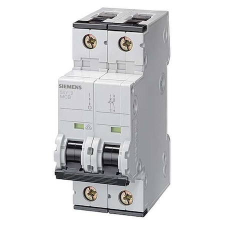 Circuit Breaker, 5SY6 Series, 1.6A, 1+N Pole, 230V AC, 6kA at 230V AC, C Curve MPN:5SY65157