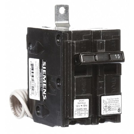 Miniature Circuit Breaker, BL Series, 15A, 1 Pole, 120/240V AC, 10kA at 120V AC MPN:B11500S01