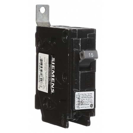 Miniature Circuit Breaker, BL Series, 15A, 1 Pole, 120/240V AC, 65kA at 120V AC MPN:B115HH