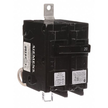 Miniature Circuit Breaker, BL Series, 20A, 1 Pole, 120/240V AC, 22kA at 120V AC MPN:B120H00S01
