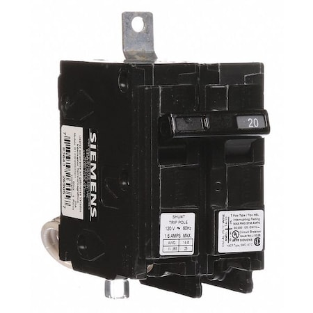 Miniature Circuit Breaker, BL Series, 20A, 1 Pole, 120/240V AC, 65kA at 120V AC MPN:B120HH00S01