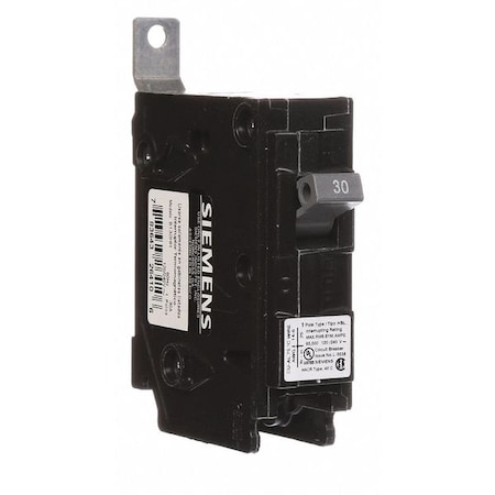 Miniature Circuit Breaker, BL Series, 30A, 1 Pole, 120/240V AC, 65kA at 120V AC MPN:B130HH