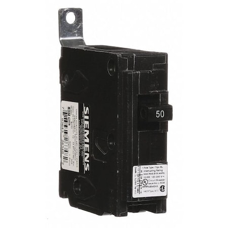Miniature Circuit Breaker, BL Series, 50A, 1 Pole, 120/240V AC, 10kA at 120/240V AC MPN:B150
