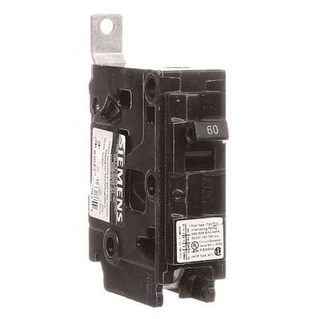 Miniature Circuit Breaker, BL Series, 60A, 1 Pole, 120/240V AC, 22kA at 120/240V AC MPN:B160H