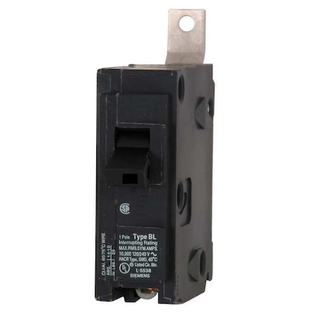 Miniature Circuit Breaker, BL Series, 70A, 1 Pole, 120/240V AC, 22kA at 120V AC MPN:B170H
