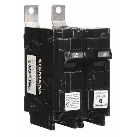 Miniature Circuit Breaker, BL Series, 35A, 2 Pole, 120/240V AC, 65kA at 120/240V AC MPN:B235HH