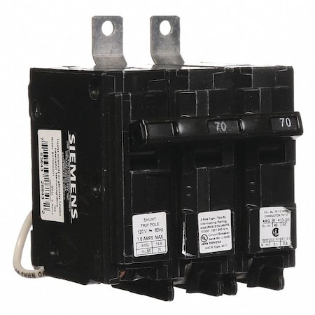 Miniature Circuit Breaker, BL Series, 70A, 2 Pole, 120/240V AC, 10kA at 120/240V AC MPN:B27000S01