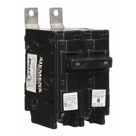 Miniature Circuit Breaker, BL Series, 90A, 2 Pole, 120/240V AC, 22kA at 120/240V AC MPN:B290H