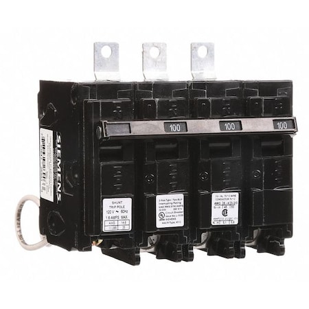 Miniature Circuit Breaker, BL Series, 100A, 3 Pole, 120/240V AC, 22kA at 240V AC MPN:B3100H00S01