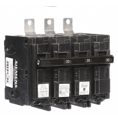 Miniature Circuit Breaker, BL Series, 30A, 3 Pole, 120/240V AC, 10kA at 240V AC MPN:B33000S01