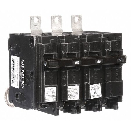 Miniature Circuit Breaker, BL Series, 60A, 3 Pole, 120/240V AC, 22kA at 240V AC MPN:B360H00S01