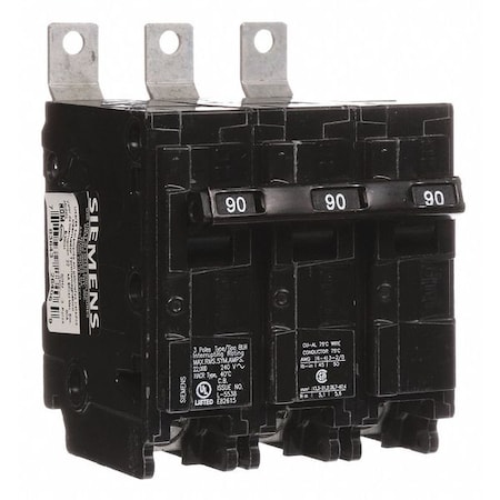 Miniature Circuit Breaker, BL Series, 90A, 3 Pole, 240V AC, 22kA at 240V AC MPN:B390H