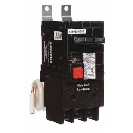 Miniature Circuit Breaker, BLE Series, 15A, 2 Pole, 120/240V AC, 22kA at 120/240V AC MPN:BE215H