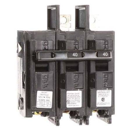 Miniature Circuit Breaker, BQ Series, 40A, 2 Pole, 120/240V AC, 10kA at 120/240V AC MPN:BQ2B04000S01