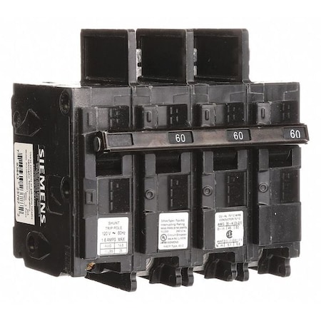 Miniature Circuit Breaker, BQ Series, 60A, 3 Pole, 240V AC, 10kA at 240V AC MPN:BQ3B06000S01
