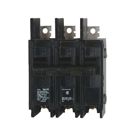Miniature Circuit Breaker, BQH Series, 70A, 3 Pole, 240V AC, 22kA at 240V AC MPN:BQ3B070H
