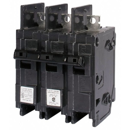 Miniature Circuit Breaker, BQH Series, 80A, 3 Pole, 240V AC, 22kA at 240V AC MPN:BQ3B080H