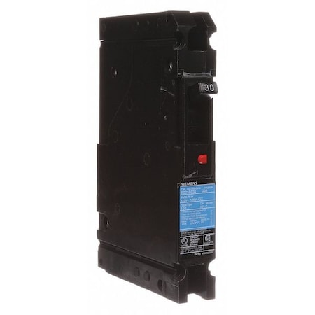 Molded Case Circuit Breaker, ED2 Series, 30A, 1 Pole, 120V AC, 10kA at 120V AC MPN:ED21B030