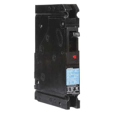 Molded Case Circuit Breaker, ED4 Series, 70A, 1 Pole, 120/277V AC, 22kA at 277V AC MPN:ED41B070