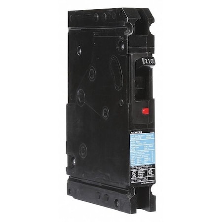 Molded Case Circuit Breaker, ED4 Series, 110A, 1 Pole, 120/277V AC, 22kA at 277V AC MPN:ED41B110