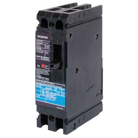 Molded Case Circuit Breaker, ED4 Series, 45A, 2 Pole, 480V AC, 18kA at 480V AC MPN:ED42B045