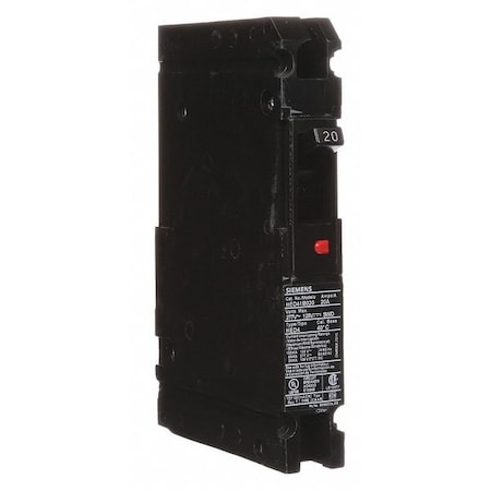 Molded Case Circuit Breaker, HED4 Series, 20A, 1 Pole, 277V AC, 65kA at 277V AC MPN:HED41B020
