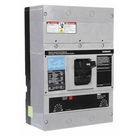 Molded Case Circuit Breaker, JXD2-A Series, 400A, 2 Pole, 240V AC, 65kA at 240V AC MPN:JXD22B400