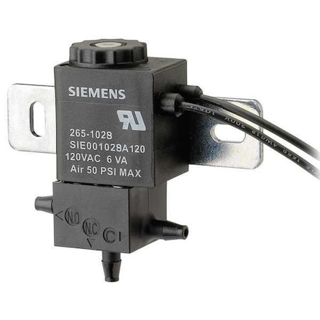 Solenoid Air Valve, 3-Way, 120VAC, 1-20 psi MPN:265-1028