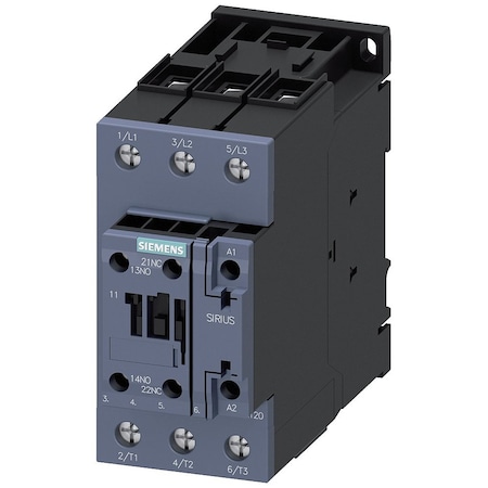 IEC PowerContactor, Non-Reversing, 24VAC MPN:3RT2035-1AC20