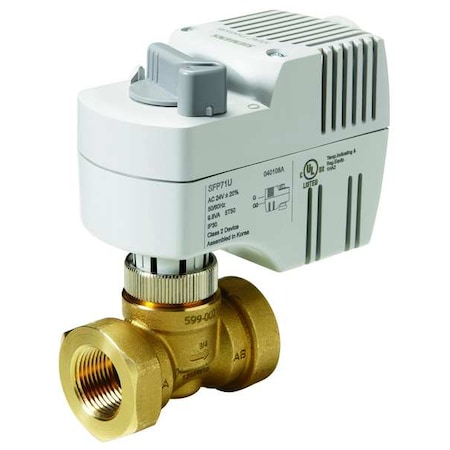 Threaded Globe Valve, NO, Brass, 3/4 in NPT MPN:243-00212