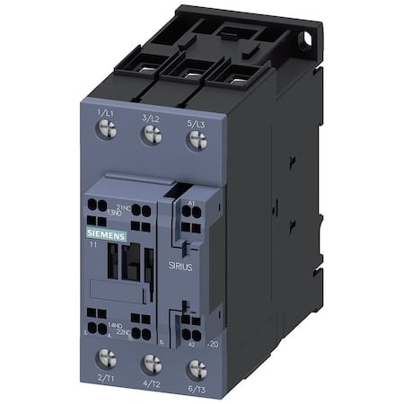 Contactor40amp 120Vcoil 3Pole MPN:3RT2035-3AK60