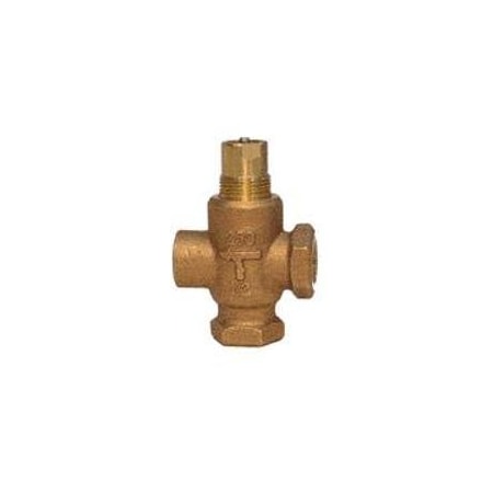 Mixing Valve, 24VAC, 3-Way, 34 Degrees to 122 Degrees F, 1/2