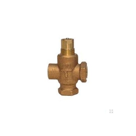 Mixing Valve, 24VAC, 3-Way, 34 Degrees to 122 Degrees F, 1/2