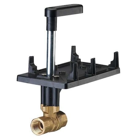 HVAC Ball Valve, Two-Way, Brass, 1/2 in MPN:599-10304S