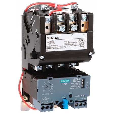 NEMA Magnetic Motor Starter, Non-Reversing, 1NO, 120V-240V AC, 3 P, Screw MPN:14BUB32AA