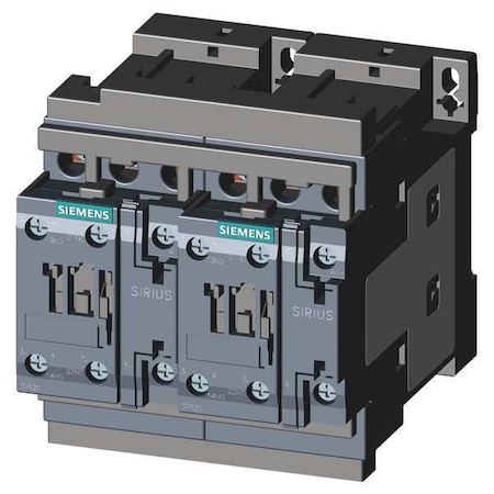 IEC Magnetic Contactor, 2NC/2NO, 220V-240V AC, 3 P, Reversing, Screw MPN:3RA23268XB301AP6