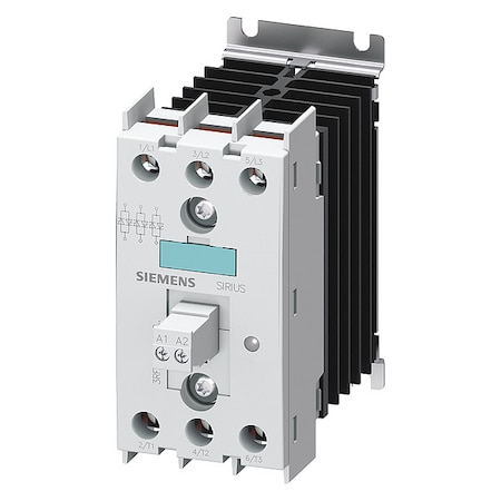 Solid State Relay, 3 Phase, Screw Clamp, DIN Rail MPN:3RF2410-1AC45
