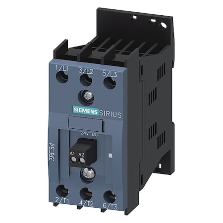 Solid State Relay, 3 Phase, Screw Clamp, DIN Rail MPN:3RF34051BB24