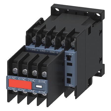 IEC Control Relay, 4NO/4NC, 125V DC, 10A MPN:3RH22444BG40
